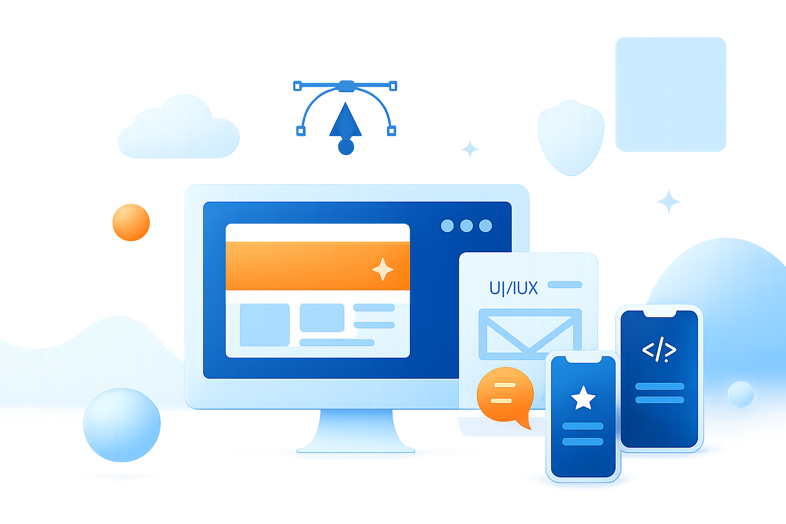 Illustration of connected digital product