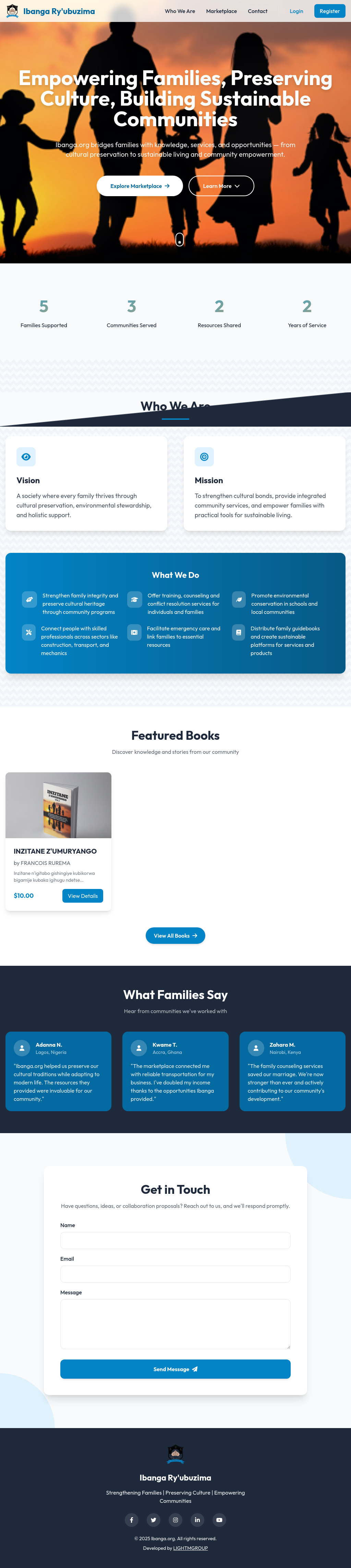 Ibanga Ry'ubuzima Website develpment