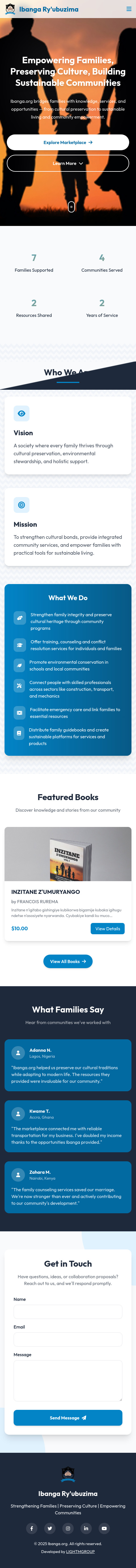 Ibanga Ry'ubuzima Website develpment