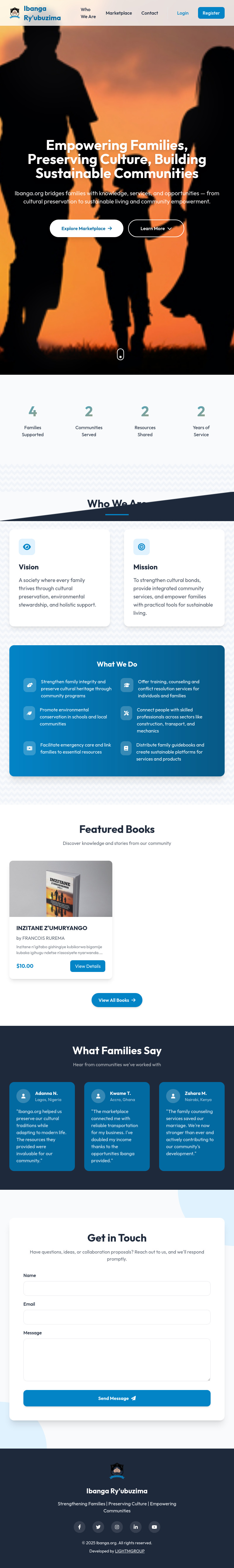 Ibanga Ry'ubuzima Website develpment